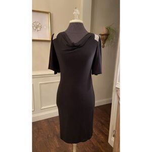 Frank Lyman Design Black Dress with Embellishments (Size 4)